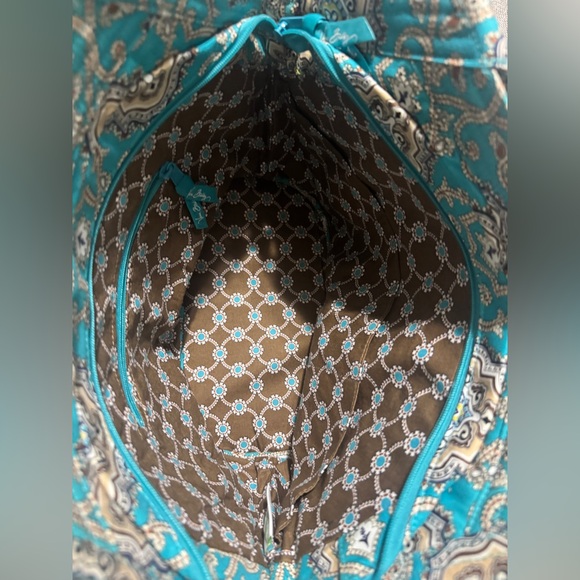 Vera Bradley Totally Turquoise Angle Tote - Picture 3 of 3